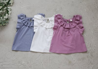 FLO35｜(75-140) 荷葉波浪領上衣11