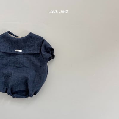 lala land26｜(3m-18m) 2色素面翻領包屁衣22