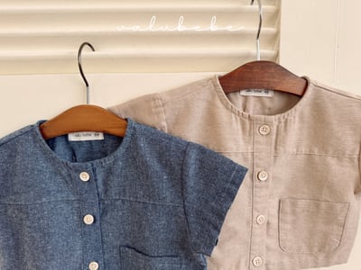 Valubebe 28｜(65-90cm) 鈕釦圓領襯衫5