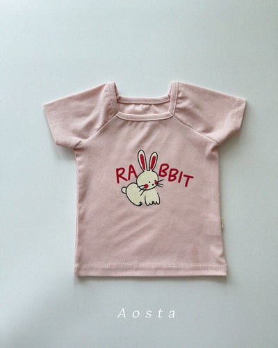 AOSTA27｜(6m-5y) 2款小兔兔方領上衣2