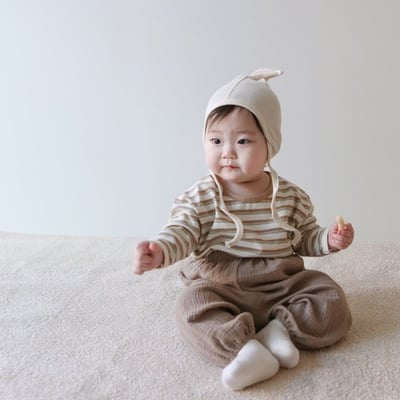 LEMONADE11｜(55cm-85cm) 2色撞色條紋上衣18