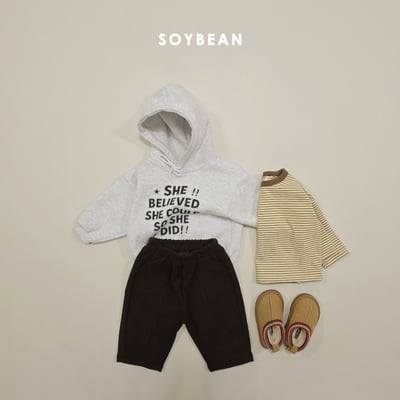 Soybean23｜(75cm-118cm) 英字印花連帽休閒上衣12