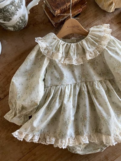 Anne Shirley06｜(3m-22m) 2色蕾絲花邊領包屁洋裝8