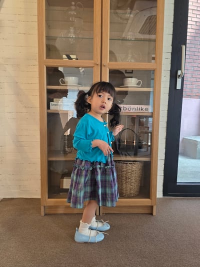 Color26｜(75-115cm) 捲邊開襟外套7