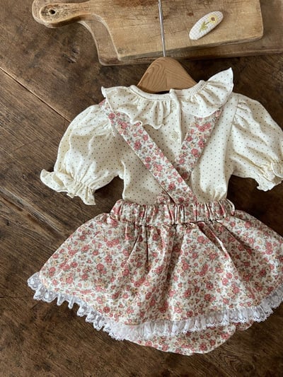 Anne Shirley10｜(1y-5y) 3色荷葉波點公主袖上衣12