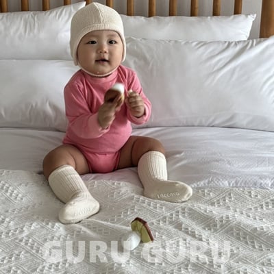 GURU GURU06｜(6m-24m) 4色磨毛綁帶帽14