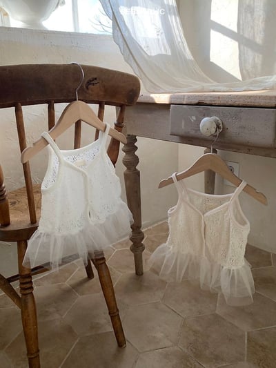 Bebe holic50｜(Free) 蕾絲吊帶裙背心4