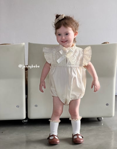 JE732｜(66-120cm) 刺繡緞帶包屁衣/洋裝3