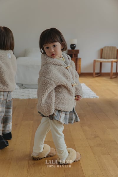 lala land51｜(75cm-120cm) 3色法蘭絨學院格紋褲裙3