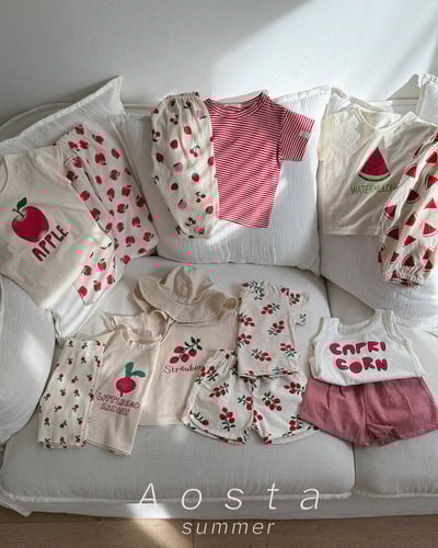 AOSTA20｜(6m-5y) 2款亞麻夏季短袖上衣5