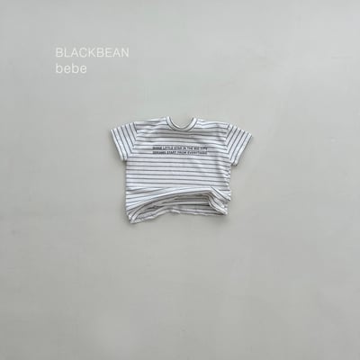 BEAN22｜(65-120cm) 條紋字母上衣5
