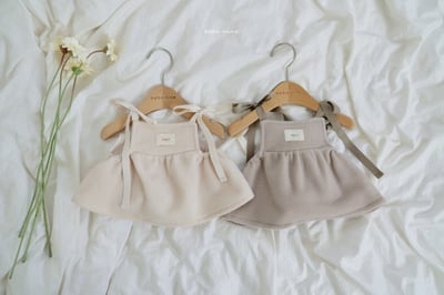 bebe nine50 (75cm-105cm) 2色刷毛小標綁帶背心11