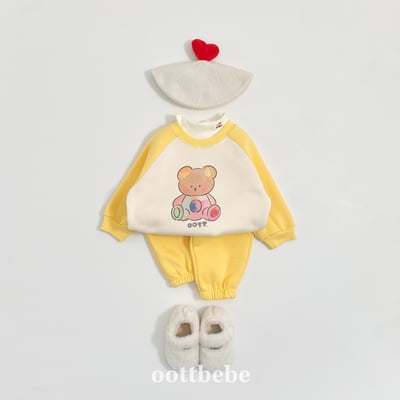 Oottbebe76｜(1y-7y)   休閒彩虹熊熊套裝3