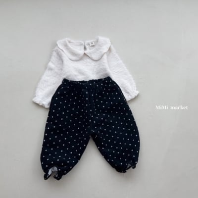 mimi market23 (65-85cm)  點點絨毛縮腳褲4