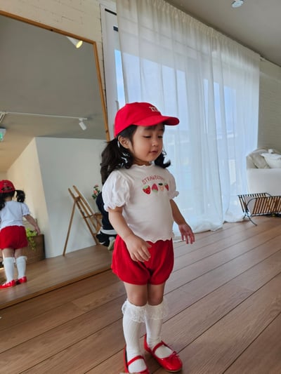 Color20｜(75-115cm) 坑條短褲2