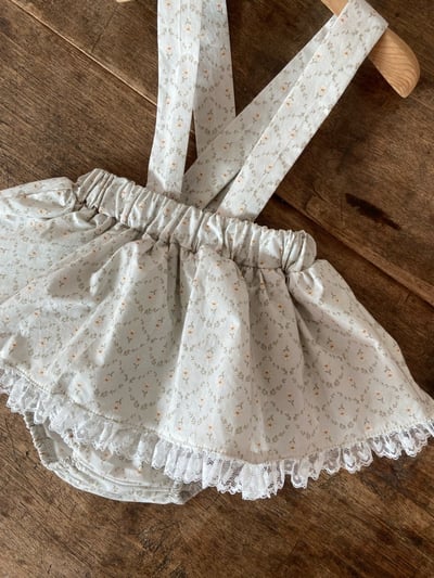 Anne Shirley21｜(3m-22m) 2色碎花玫瑰吊帶包屁裙12