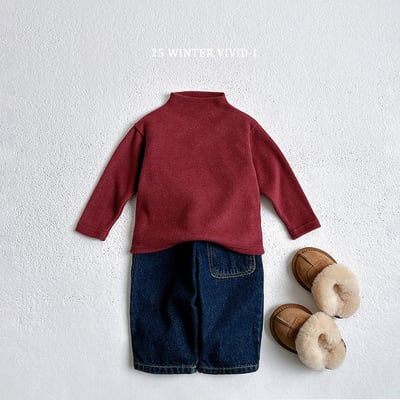 vivid79｜(78cm-125cm) 素面立領上衣10