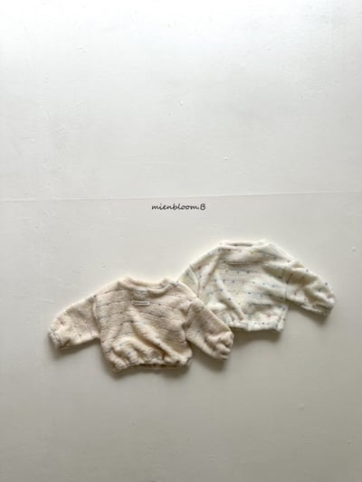 Bloom.b40｜(0m-24m/85cm-125cm) 繽紛波點刷毛上衣5