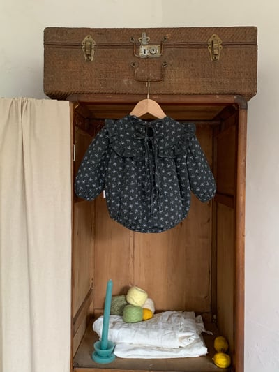 JE631｜(66cm-90cm) 花卉鋪棉綁帶包屁衣21