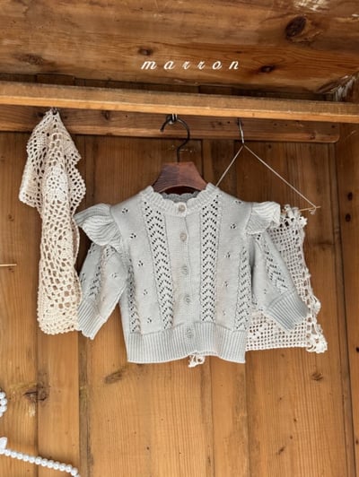 Marron01｜(1y-6y) 飛袖針織開襟外套11