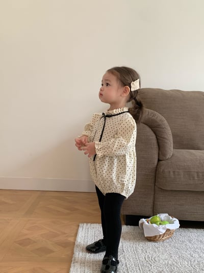 JE600｜(66cm-90cm) 波點緞帶包屁衣14