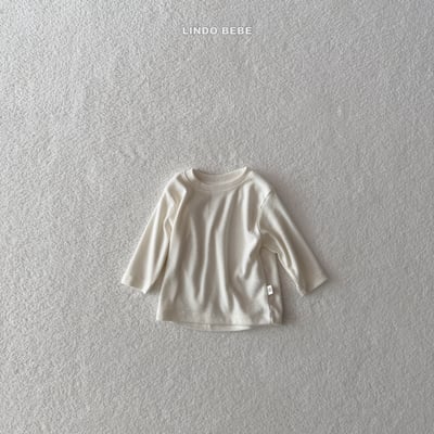 Lindo04｜(3m-18m) 柔軟圓領素面上衣4