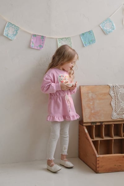 FLO11｜(75-140) 2色愛心碎花布洋裝20