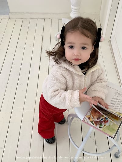 JE 424｜(80-110cm)  絨毛小喇叭長褲16