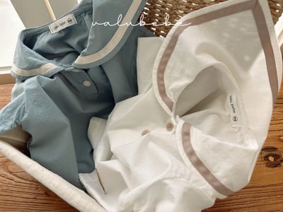 Valubebe 03｜(65-90cm)  水手紐扣襯衫4