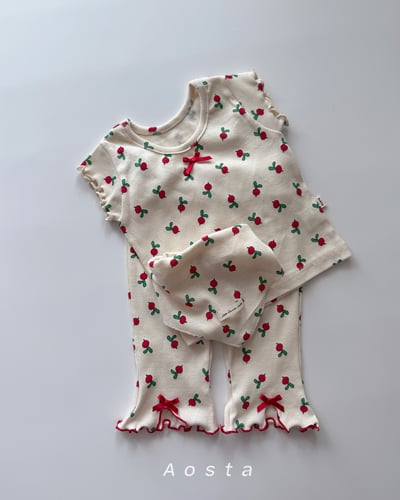 AOSTA45｜(6m-5y) 4款羅紋緞帶木耳邊上衣14