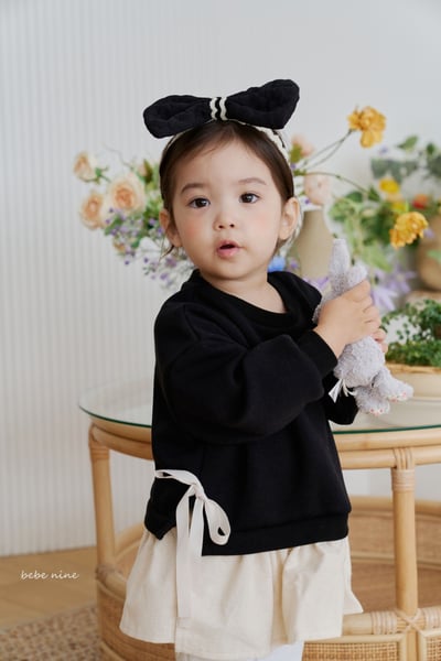 bebe nine23 (free) 2色黑白大蝴蝶結髮帶5