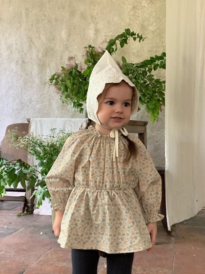 JE552｜(66-90cm) 法式碎花包屁衣8