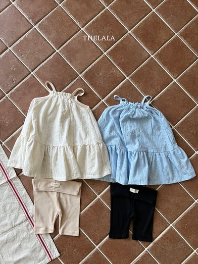 thelala38｜ (70-115) 壓花細肩洋裝11