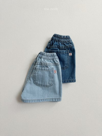 MiniRobe35｜(70-110) 雙口袋牛仔短褲7