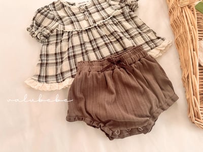 Valubebe 44｜(65-80cm) 編織紋鬆緊短褲4