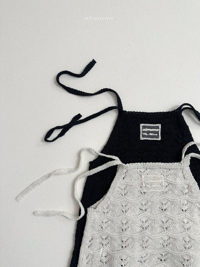 Atomeme08｜(70-110) 針織綁帶洋裝9