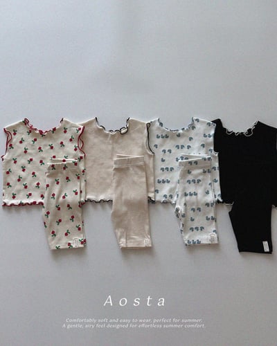 AOSTA44｜(6m-5y) 4款夏季羅紋緊身褲4