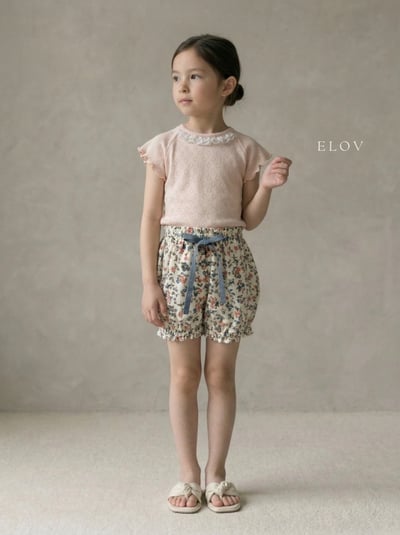 Mon petit20｜(73-118cm) 碎花抽繩短褲2