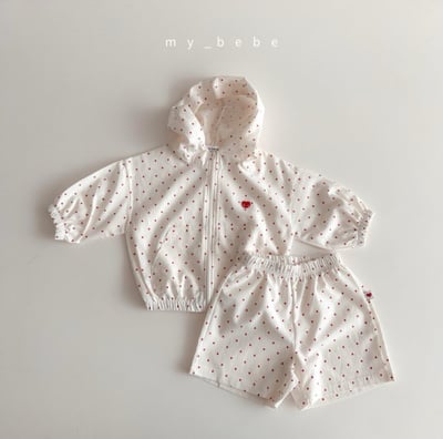 my_bebe21｜(80-120cm) 拉鍊連帽外套褲子套裝10