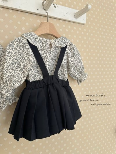 MONBEBE36｜(3m-24m) 荷葉領碎葉包屁衣10