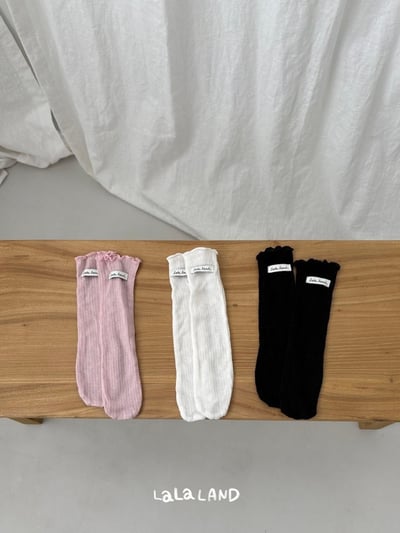 lala land39｜(3m-18m) 3色捲邊無根長襪21