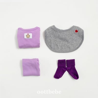 Oottbebe33｜(Free) 糖果色方形口水巾6