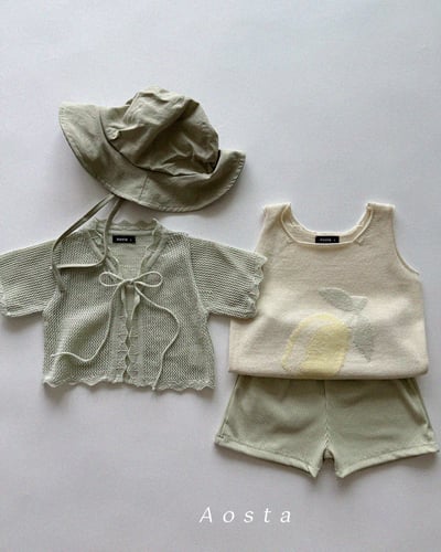 AOSTA34｜(6m-5y) 2款針織水果背心17