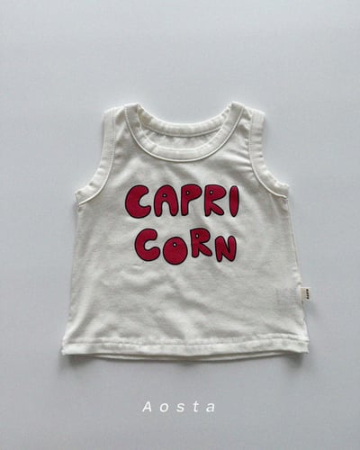 AOSTA57｜(6m-5y) 3款英文字母無袖背心5