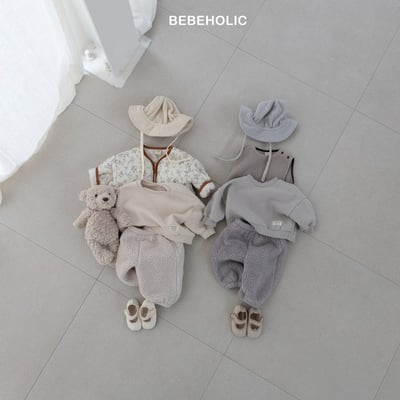 Bebe holic46｜(3m-18m) 拼布內刷毛休閒上衣13