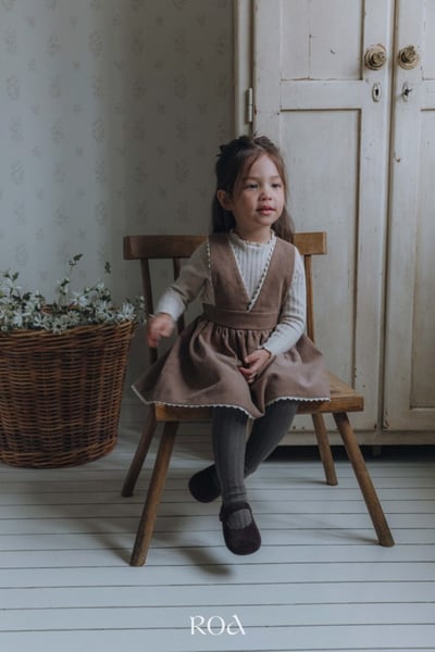 ROA19｜(80cm-120cm) 2色深V吊帶連身裙13