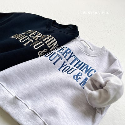 vivid38｜(78cm-125cm) 英字印花休閒上衣2