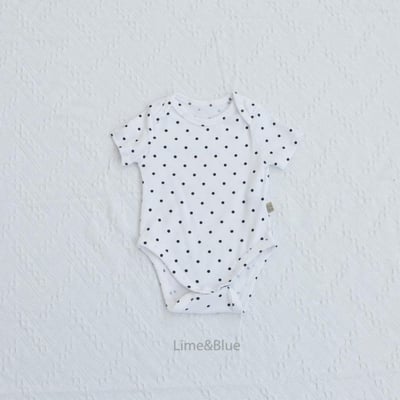 LIME&BLUE28｜(55-80cm)  明星波點包屁衣11