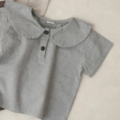 mimi market08 (75-90cm)  格子翻領襯衫9