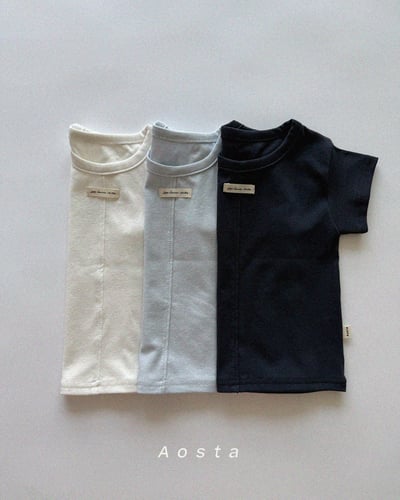 AOSTA35｜(6m-5y) 3款素色小標上衣2